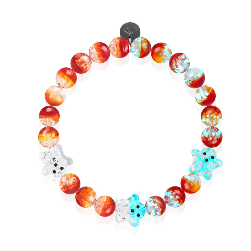 Berry Boo | Silver | Firefly Glass Ghost Bracelet
