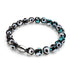 Bracelet mauvais œil en verre Firefly noir | Argent sterling 925