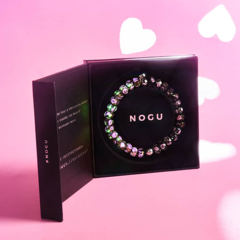 Bracelet en diamants en verre Firefly | Dahlia noir