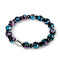 Black Orchid | .925 Sterling Silver | Firefly Glass Blossom Bracelet