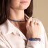 Byzance bleue | Argent sterling 925 | Enveloppe en verre Firefly