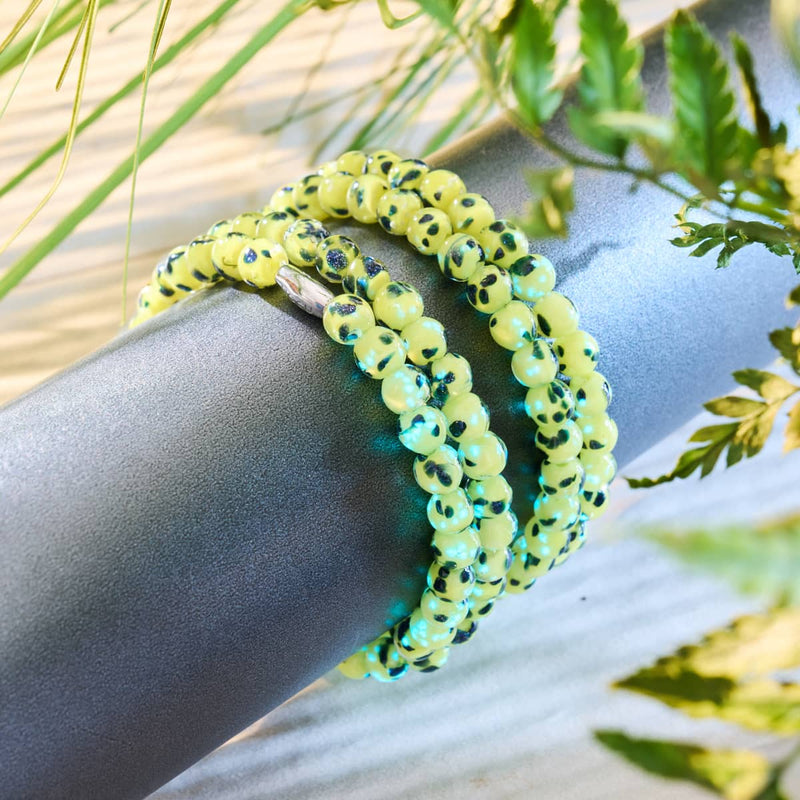 Limoncello bleu | Argent sterling 925 | Verre Firefly Wrap