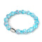 Orchidée bleue | Argent sterling 925 | Bracelet en verre Firefly
