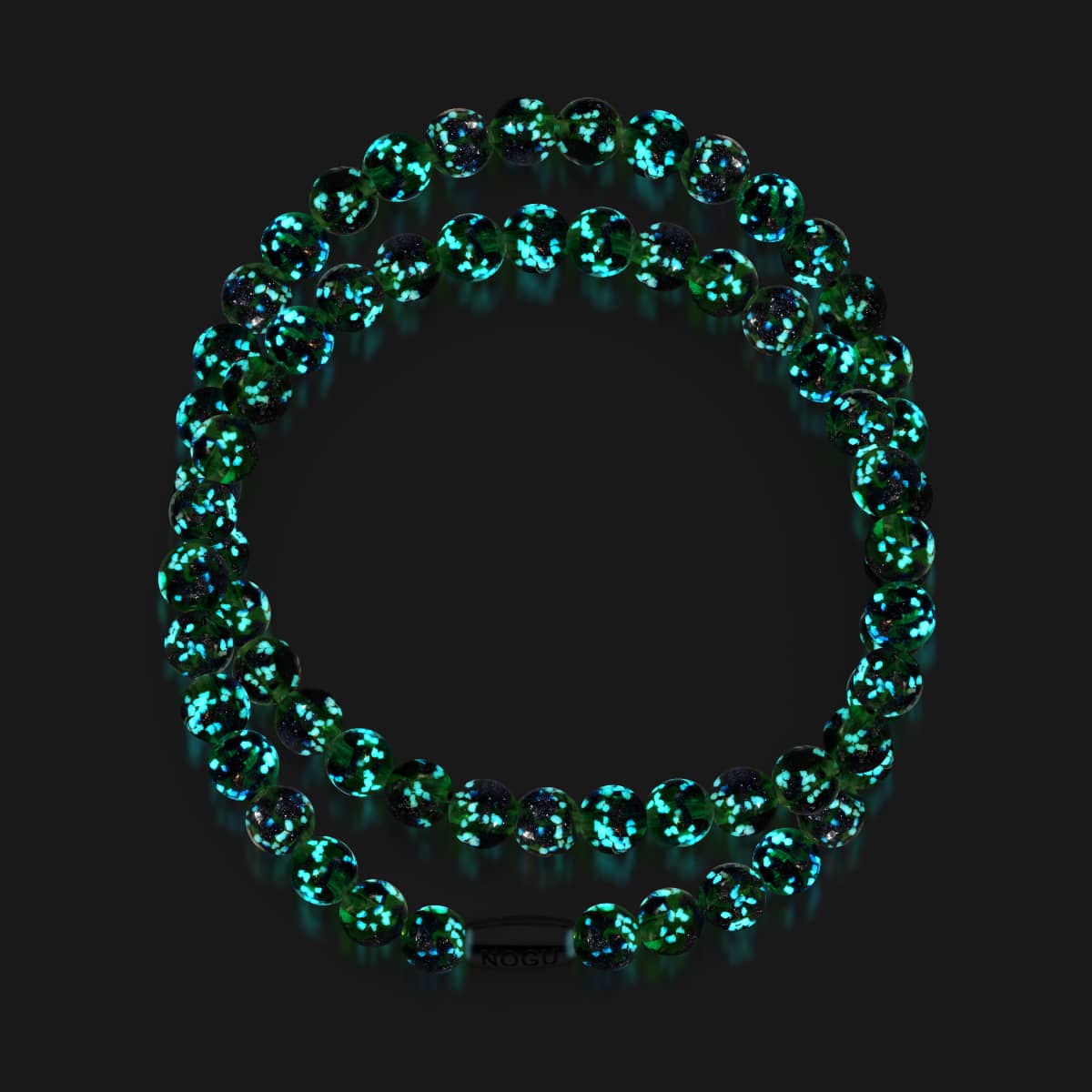 Trèfle bleu | Argent sterling 925 | Enveloppe en verre Firefly