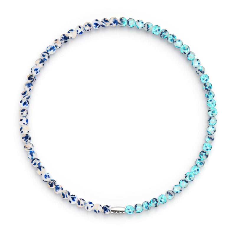 Blue Willow | .925 Sterling Silver | Firefly Glass Wrap