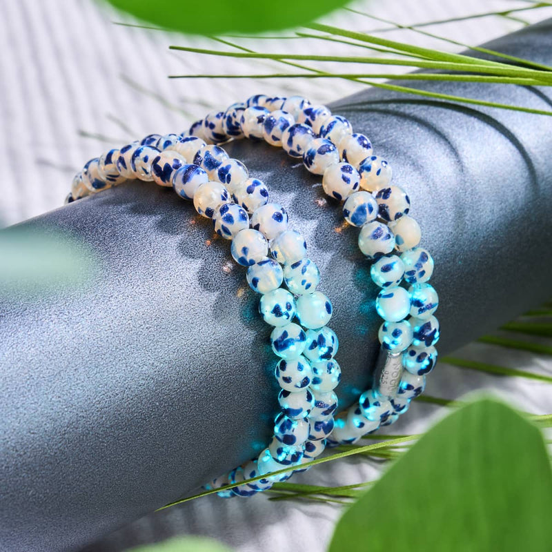 Blue Willow | .925 Sterling Silver | Firefly Glass Wrap