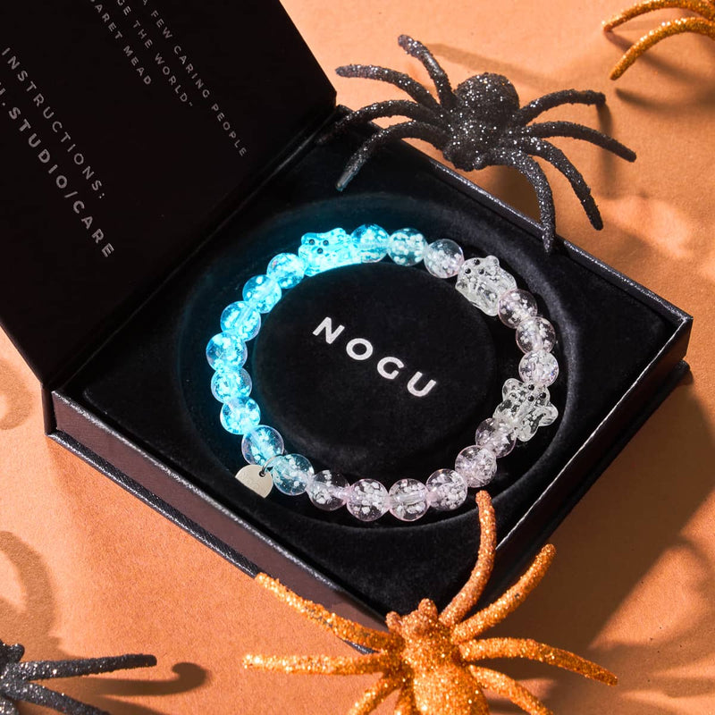 Blushing Spirit | Argent | Bracelet fantôme en verre Firefly