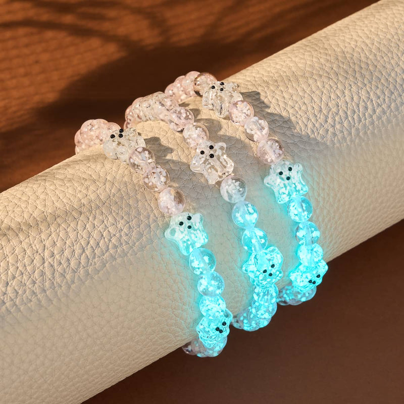 Blushing Spirit | Argent | Bracelet fantôme en verre Firefly