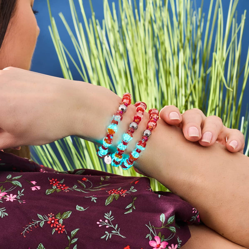 Bracelet boule à neige en verre Firefly | Flamme boréale