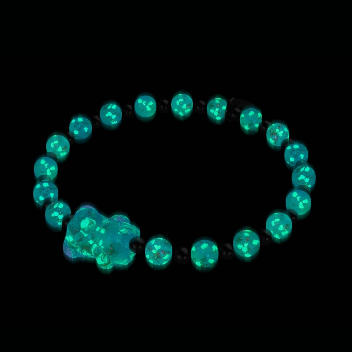 Cactus | Silver | Firefly Glass Bear Bracelet