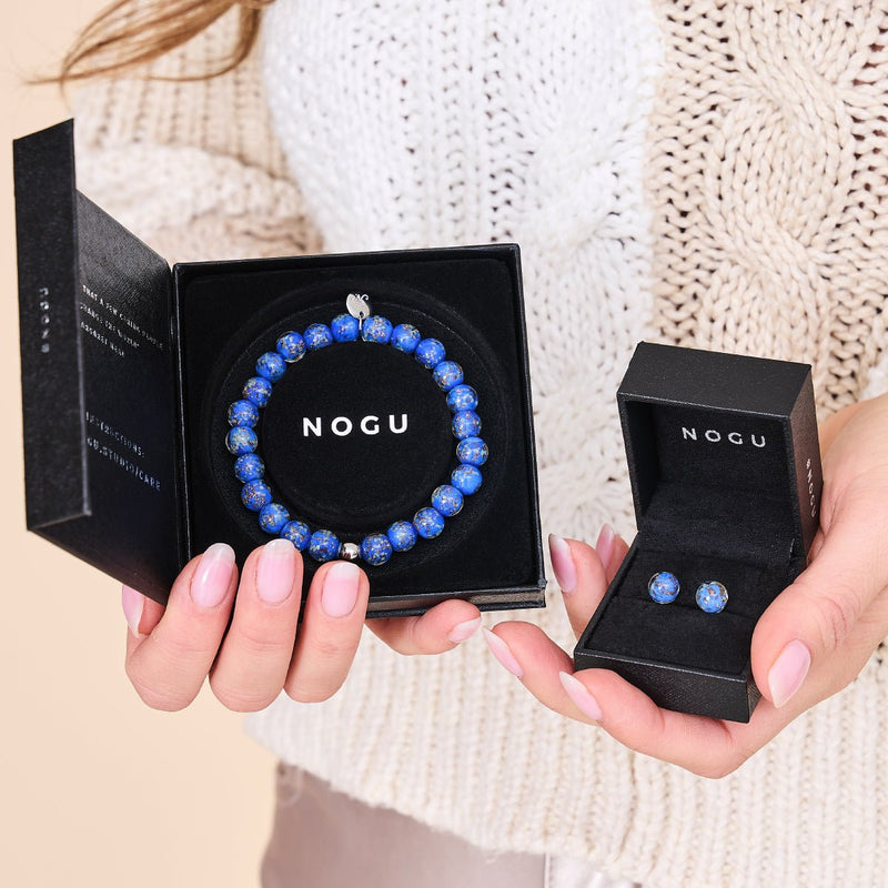 cobalt | Argent sterling .925 | Bracelet Verre Luciole