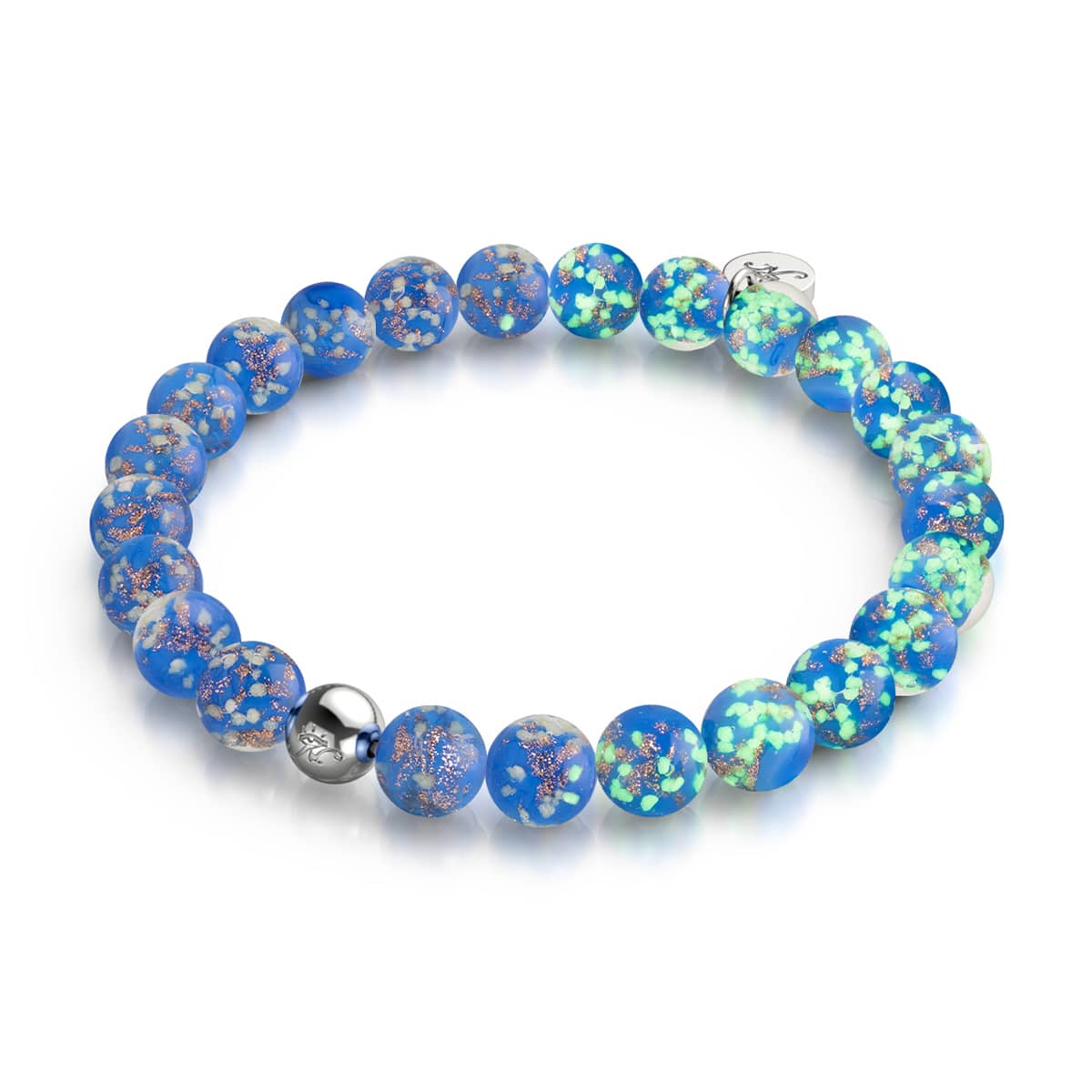 cobalt | Argent sterling .925 | Bracelet Verre Luciole