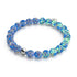 cobalt | Argent sterling .925 | Bracelet Verre Luciole