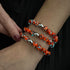 Glowing Ember | .925 Sterling Silver | Firefly Glass Bracelet