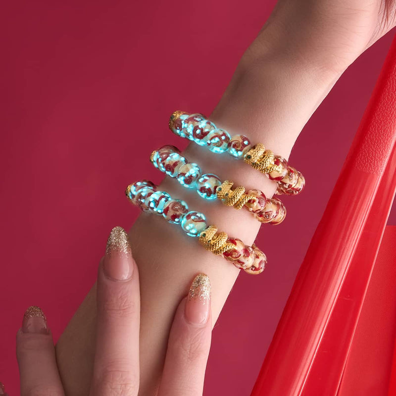 Bracelet serpent doré | Firefly Glass Swirl
