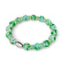 Orchidée verte | Argent sterling 925 | Bracelet en verre Firefly Blossom