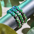 Bracelet Love en verre Firefly en argent sterling 925 vert x rose