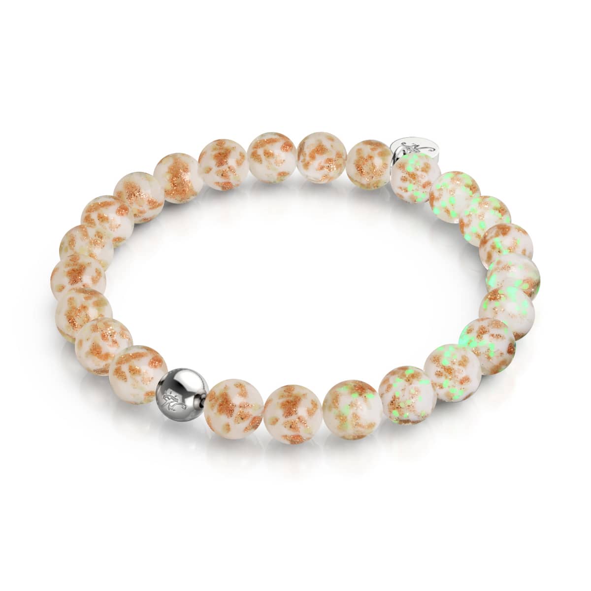 Ivoire | Argent sterling .925 | Bracelet Verre Luciole
