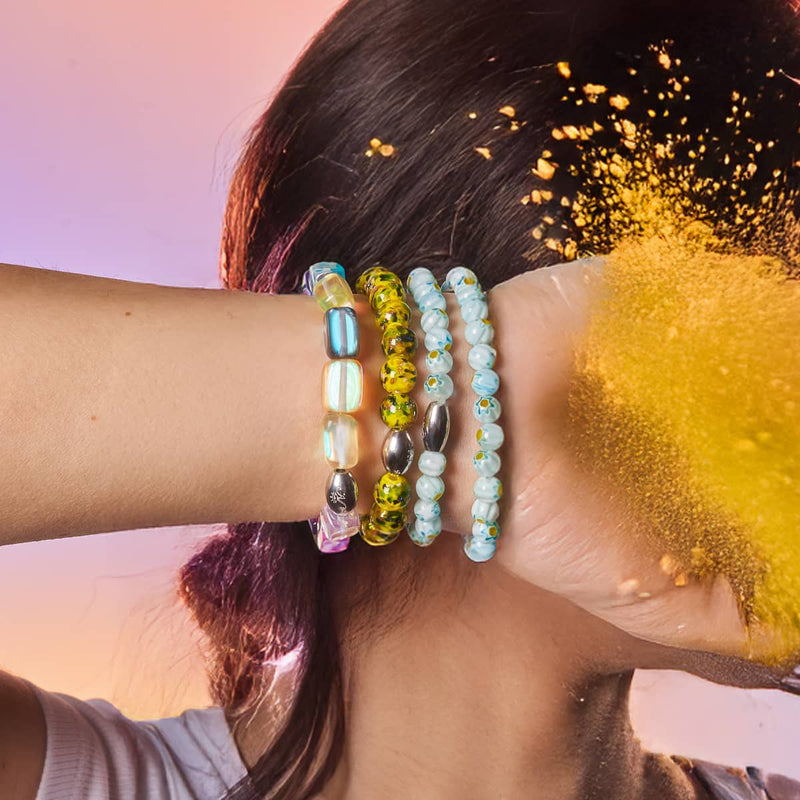 Lemon Grove | .925 Sterling Silver | Firefly Glass Bracelet