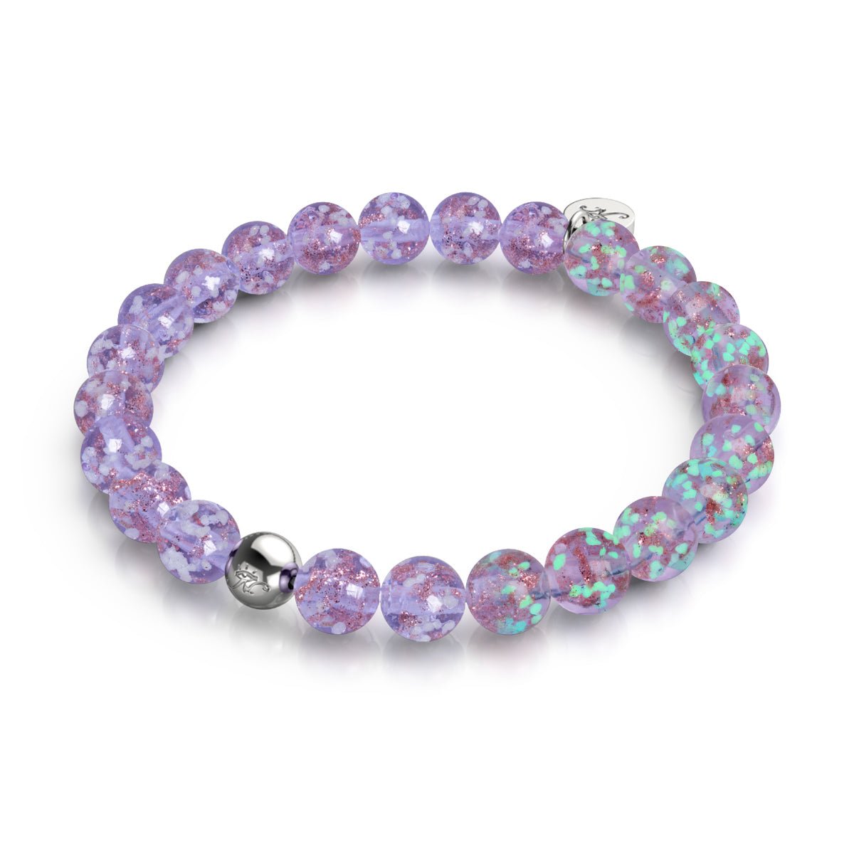Lilas | Argent sterling .925 | Bracelet Verre Luciole