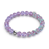 Lilas | Argent sterling .925 | Bracelet Verre Luciole