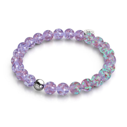 Lilas | Argent sterling .925 | Bracelet Verre Luciole