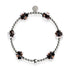 Obsidienne | Argent | Bracelet Firefly Glass Clover Essence