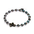 Obsidienne | Argent | Bracelet en verre Firefly Cross
