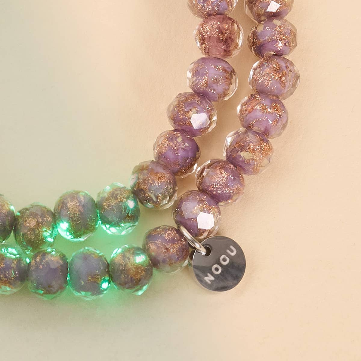 Pervenche | Bracelet en diamants et verre Firefly