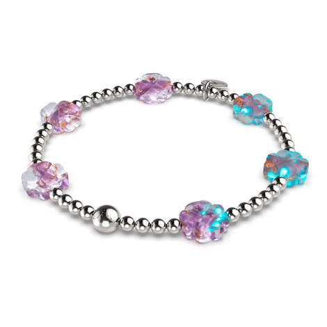 Pervenche | Argent | Bracelet Firefly Glass Clover Essence