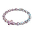 Periwinkle | Silver | Firefly Glass Cross Bracelet