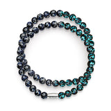 Noir absolu | Argent sterling 925 | Verre Firefly Wrap