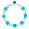 Polka Dot Blue | .925 Sterling Silver | Firefly Glass Berry Bracelet