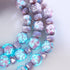 Orchidée violette | Argent sterling 925 | Bracelet en verre Firefly