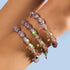Purple Rose | .925 Sterling Silver | Firefly Glass Garden Bracelet