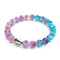 Bracelet Love en verre Firefly en argent sterling 925 violet x rose
