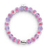 Bracelet Love en verre Firefly en argent sterling 925 violet x rose