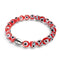 Red | .925 Sterling Silver | Firefly Glass Evil Eye Bracelet