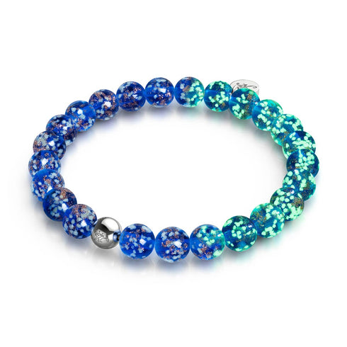Saphir | Argent sterling .925 | Bracelet Verre Luciole