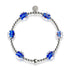 Sapphire | Silver | Firefly Glass Clover Essence Bracelet
