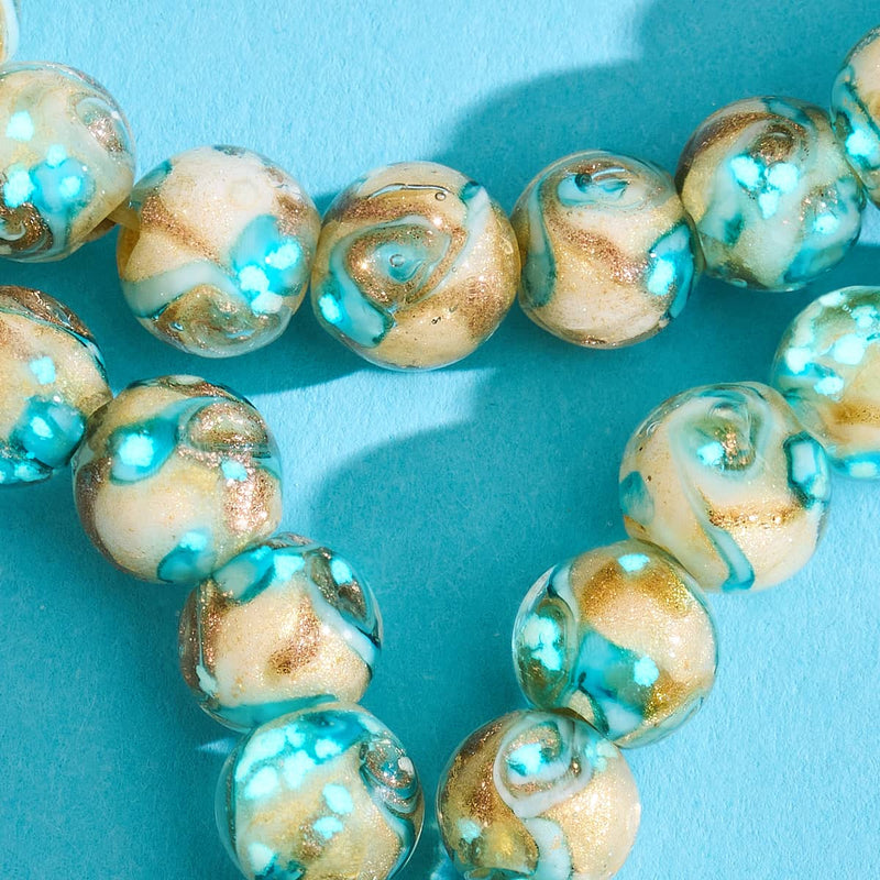 Seaglass Drift | Cerulean Sands | Firefly Glass Swirl Bracelet