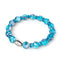 Orchidée turquoise | Argent sterling 925 | Bracelet en verre Firefly