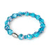Orchidée turquoise | Argent sterling 925 | Bracelet en verre Firefly