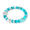 Bracelet fantôme Teal Phantom | Argent | Verre Firefly