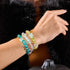 Bracelet fantôme Teal Phantom | Argent | Verre Firefly