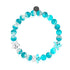 Bracelet fantôme Teal Phantom | Argent | Verre Firefly