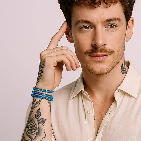 Topaz Flame | .925 Sterling Silver | Firefly Glass Bracelet