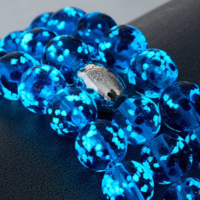 Bracelet en verre Firefly avec topaze en flamme | Argent sterling 925