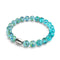 Turquoise menthe verte | Argent sterling 925 | Bracelet en verre Firefly