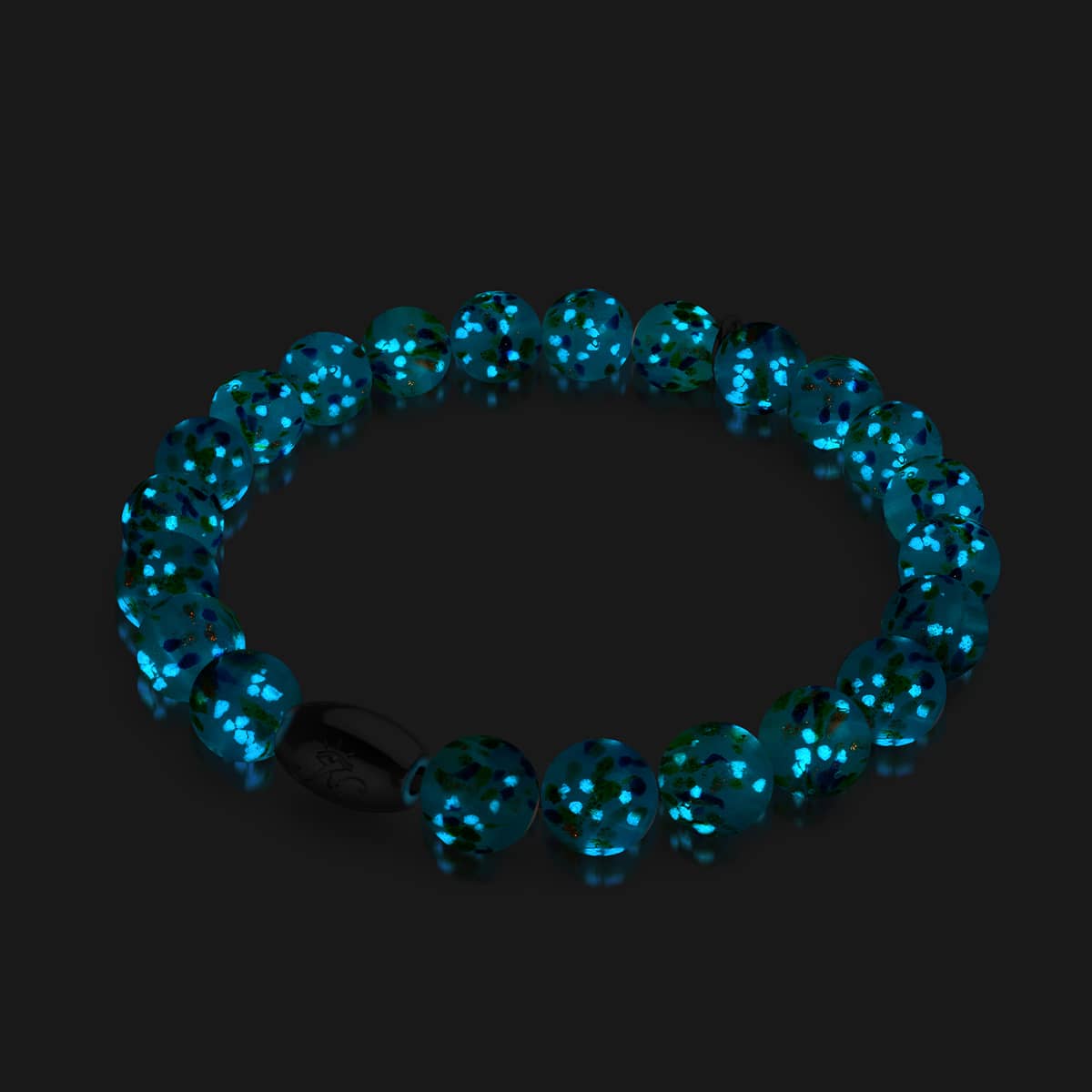 Turquoise menthe verte | Argent sterling 925 | Bracelet en verre Firefly